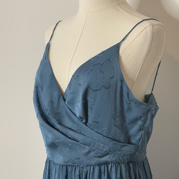 Sachin & Babi Chambray Blue Dalia Floral Dress Size 8 - Picture 9 of 16